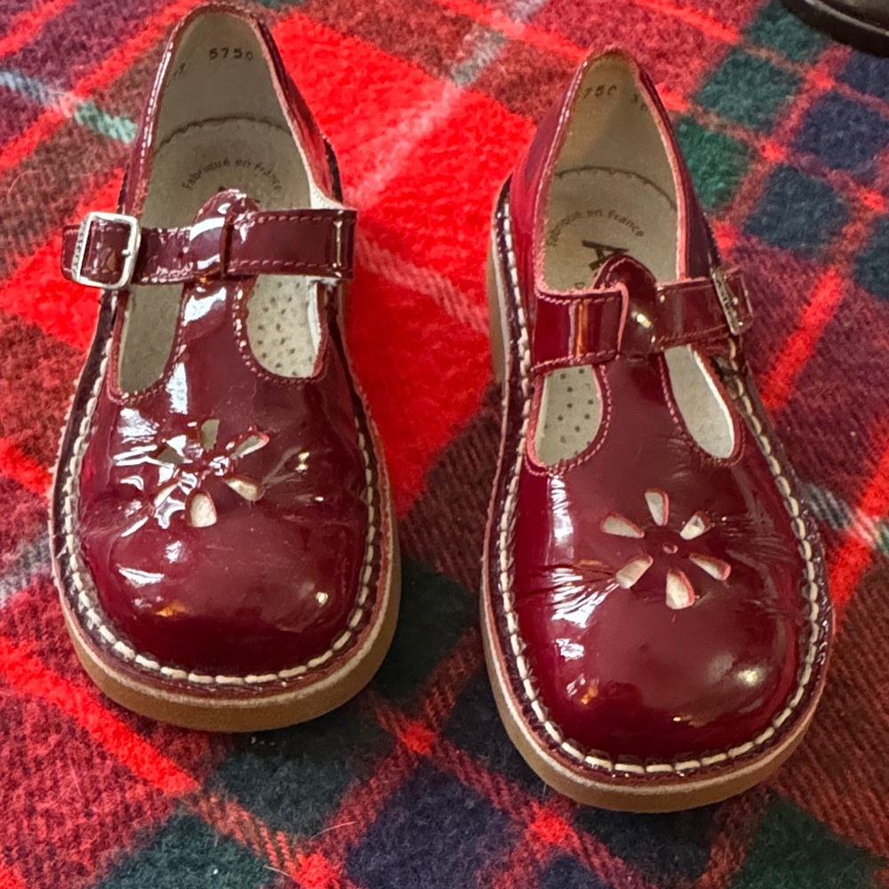 Luxury Burgundy Kids Dress Shoes